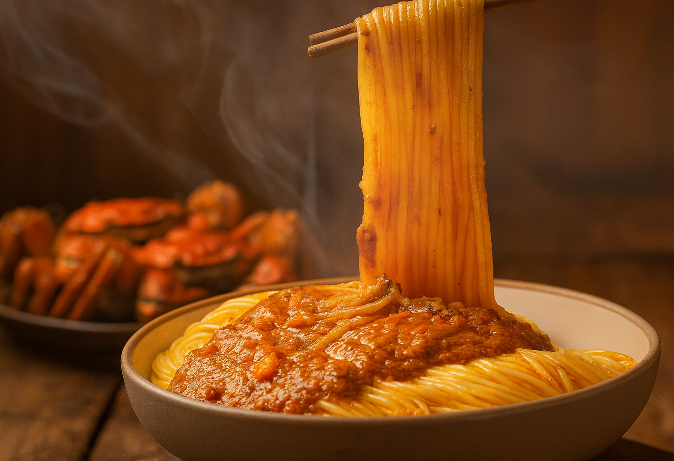 【文化】禿黃油蟹黃拌麵-舌尖上一等一的鮮味